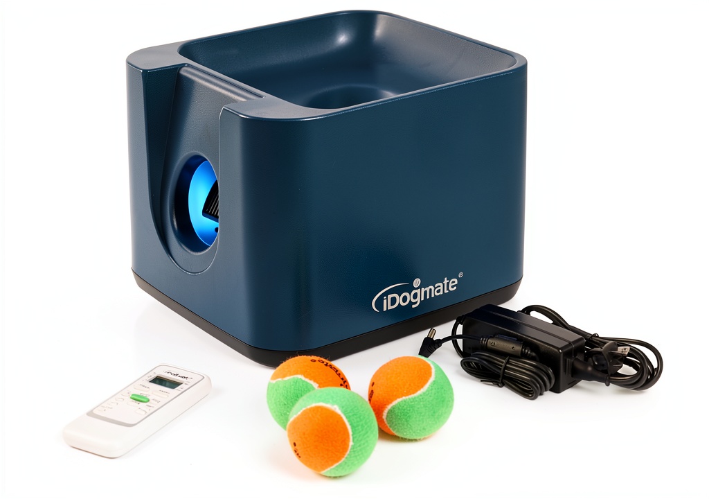 IDOGMATE LaunchBox automatic dog ball launcher in use outdoors