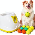 PALULU Automatic Dog Ball Launcher 3 Ball Load Adjustable-0