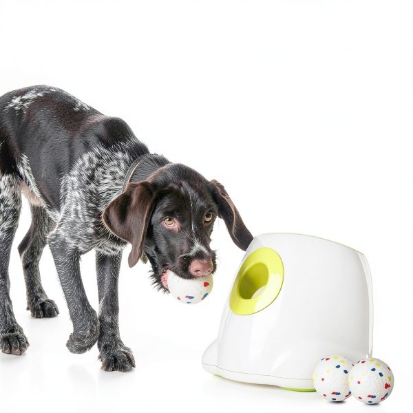 ALL FOR PAWS Automatic Dog Ball Launcher Rechargeable-3