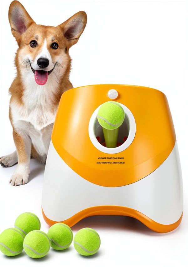 WookYumy Automatic Dog Ball Launcher Interactive Toy Fetch-0