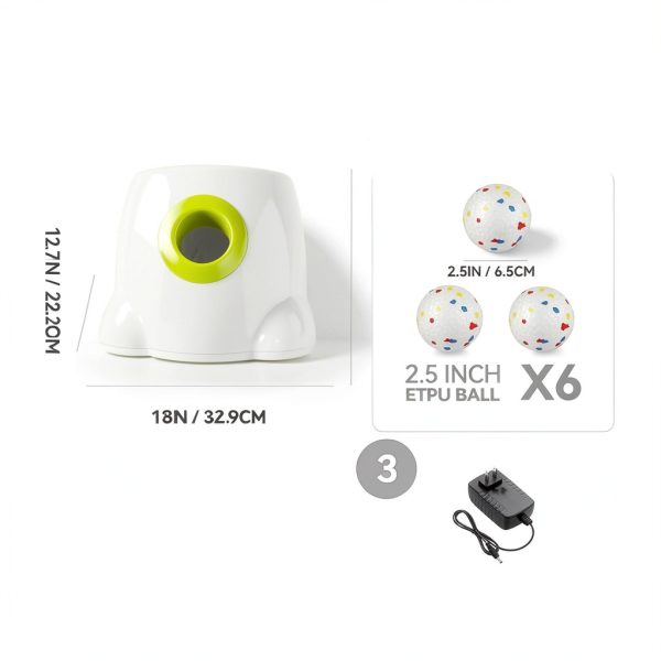 ALL FOR PAWS Automatic Dog Ball Launcher Rechargeable-8