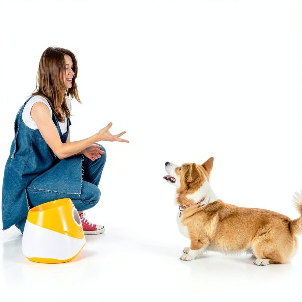 WookYumy Automatic Dog Ball Launcher Interactive Toy Fetch-5