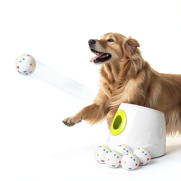 ALL FOR PAWS Automatic Dog Ball Launcher Rechargeable-0