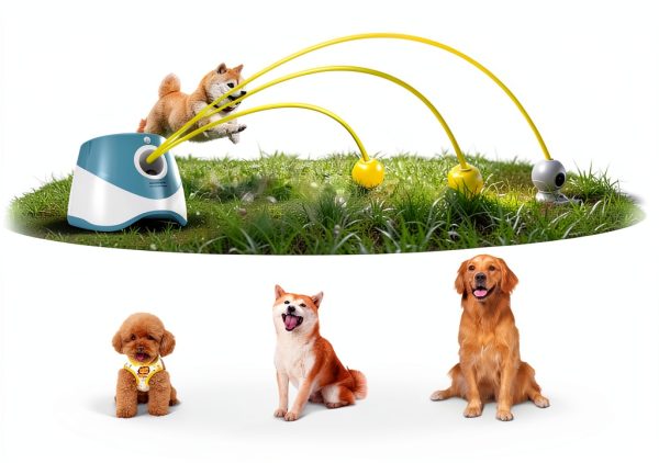 Wortade Automatic Dog Ball Launcher Indoor Outdoor Pet Toy-1