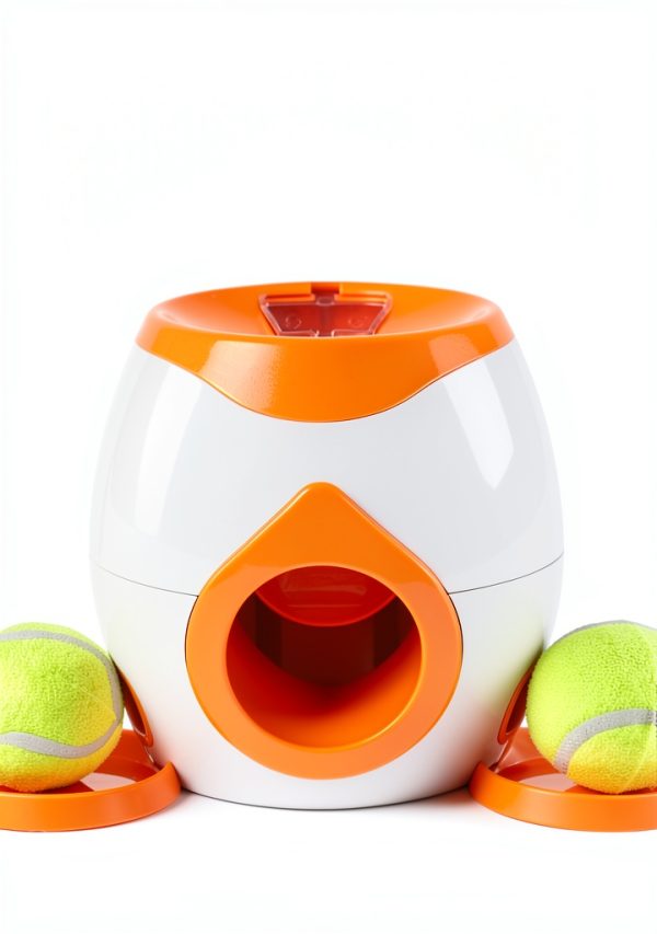 TIEVOSA Dog Tennis Ball Food Reward Machine Interactive Toy-2