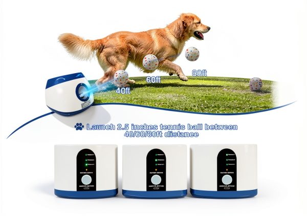 SOCO Automatic Dog Ball Launcher Remote Control Fetch Toy-1