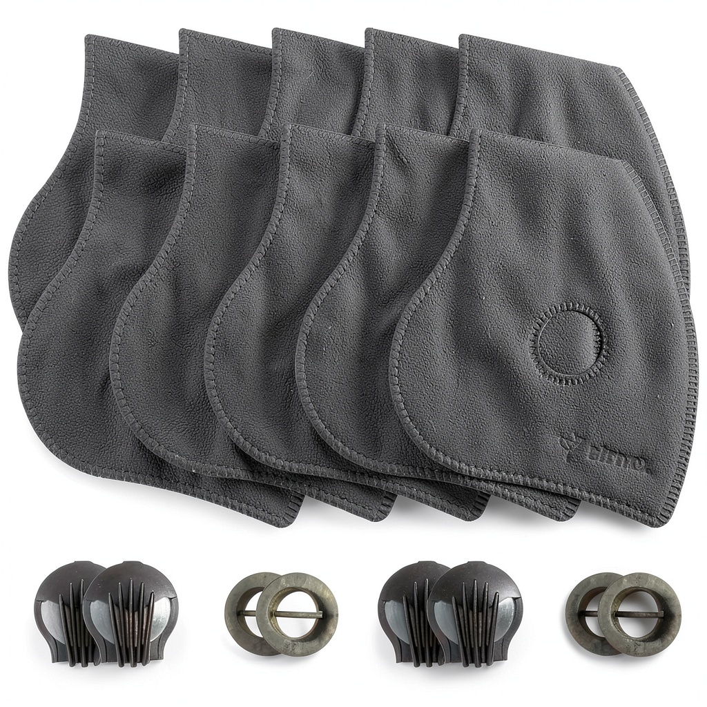Airnex PM2.5 carbon filter layers and components displayed