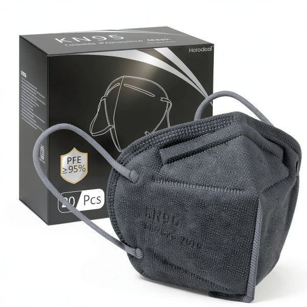 KN95 Protective Mask CHENGDE 5‑Ply Grey Adult-0