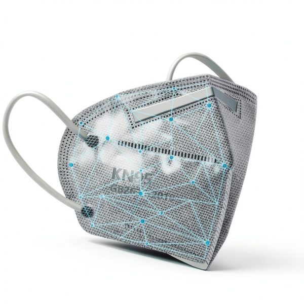 KN95 Protective Mask CHENGDE 5‑Ply Grey Adult-1