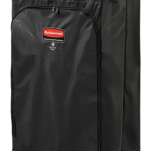 Rubbermaid Cleaning Cart Bag 24 Gallon Yellow Vinyl with Front Zipper-0