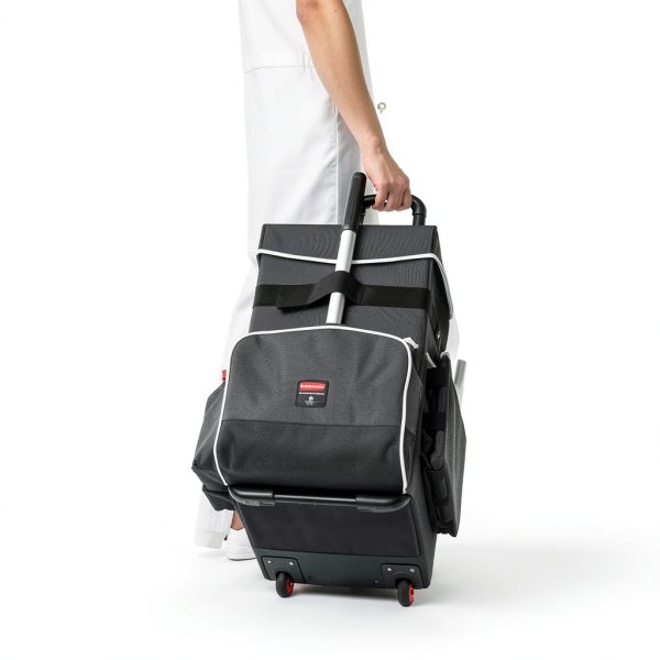 Rubbermaid Executive Quick Cart Large Dark Gray Mobile Office Cart-5