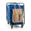 Janitorial Cart Bag TOPPERFUN 17.68x15.72x7.86in Coffee Heavy Duty-8