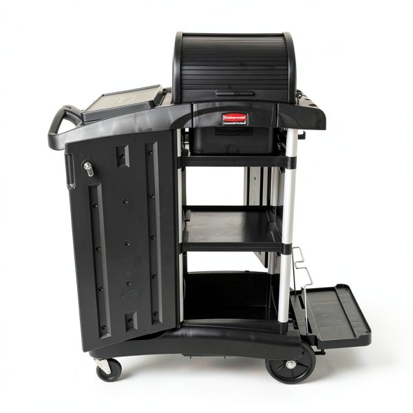 Rubbermaid Cleaning Cart Bag 24 Gallon Yellow Vinyl with Front Zipper-1