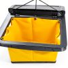 Janitorial Cart WEN 73033 with 3 Shelves and 25-Gallon Vinyl Bag-3