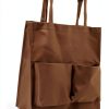 Janitorial Cart Bag TOPPERFUN 17.68x15.72x7.86in Coffee Heavy Duty-1