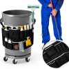 Trash Can Caddy Bag bigjvbfv 13-Pocket Foldable Organizer 32-55 Gallon-4