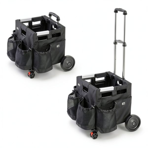 Wheelie Clean Stair Climbing Caddy by SupplyMaid Jet Black Plastic-2