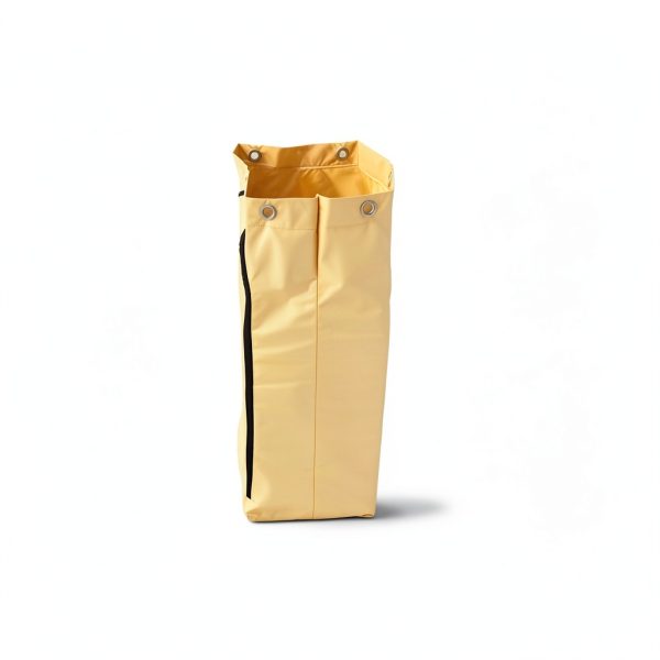 Rubbermaid Commercial Zippered Vinyl Cleaning Cart Bag 24gal Yellow-1