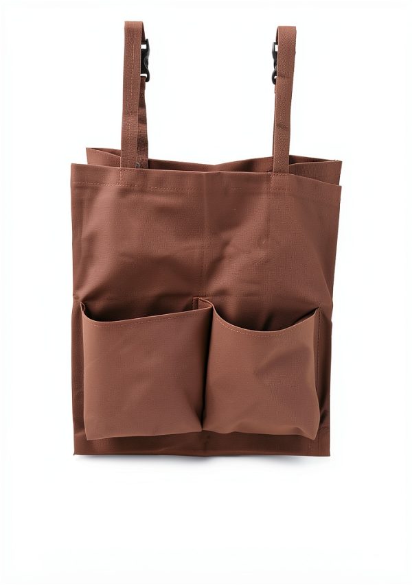 Janitorial Cart Bag TOPPERFUN 17.68x15.72x7.86in Coffee Heavy Duty-7