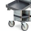 Commercial 3‑Shelf Janitorial Cart OUTGOODS – Aluminum, 300 lb-3