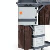Commercial 3‑Shelf Janitorial Cart OUTGOODS – Aluminum, 300 lb-4