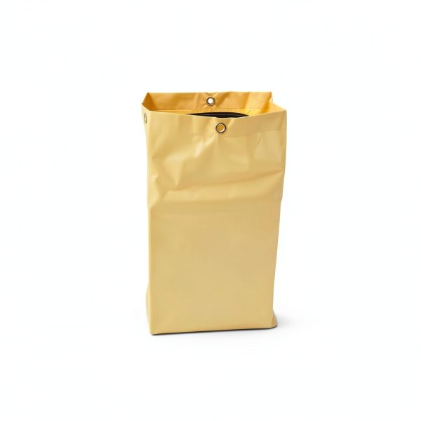 Rubbermaid Commercial Zippered Vinyl Cleaning Cart Bag 24gal Yellow-5
