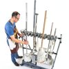 Cleaning Cart by Generic with Broom and Mop Holder Steel Organizer-4