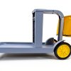 Compact Janitorial Cart Farag 3 Shelves 25 Gallon Vinyl Bag Gray 450lb-4