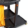 Janitorial Cart WEN 73033 with 3 Shelves and 25-Gallon Vinyl Bag-1