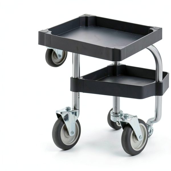 Commercial Janitorial Cleaning Cart EliteEdge 3-Shelf with Vinyl Bag-5