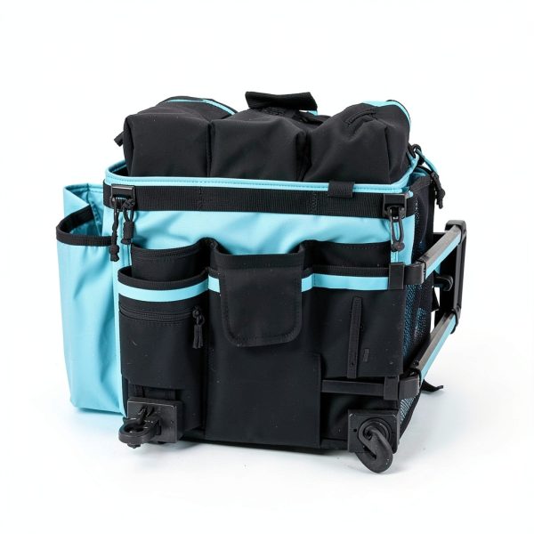 Rolling Cleaning Caddy Homward 40L Cart with Wheels, Lid & Waist Pouch-5