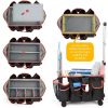 yookee home Cleaning Caddy for Cleaning Supplies Organizer Cleaning Carts on Wheels Cleaner Caddy for Cleaning Products Cleaning Tools Organizer Rolling Cleaning Bag for Housekeepers-1