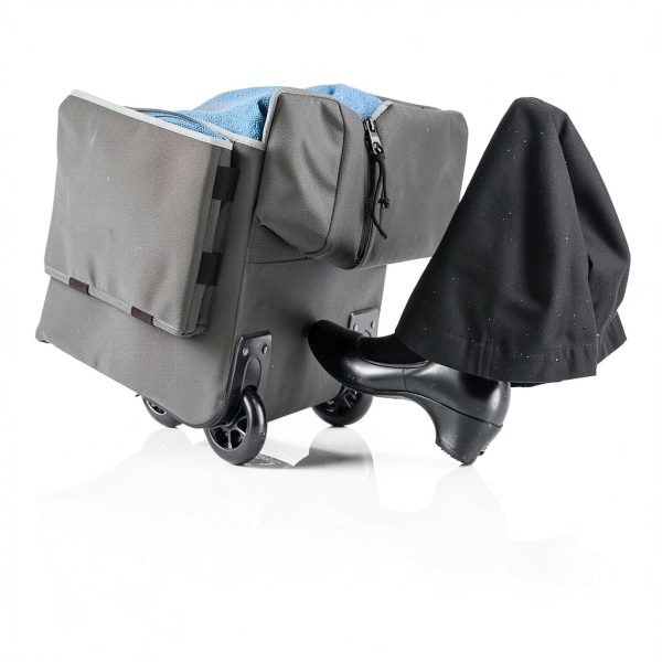 Rubbermaid Executive Quick Cart Large Dark Gray Mobile Office Cart-4
