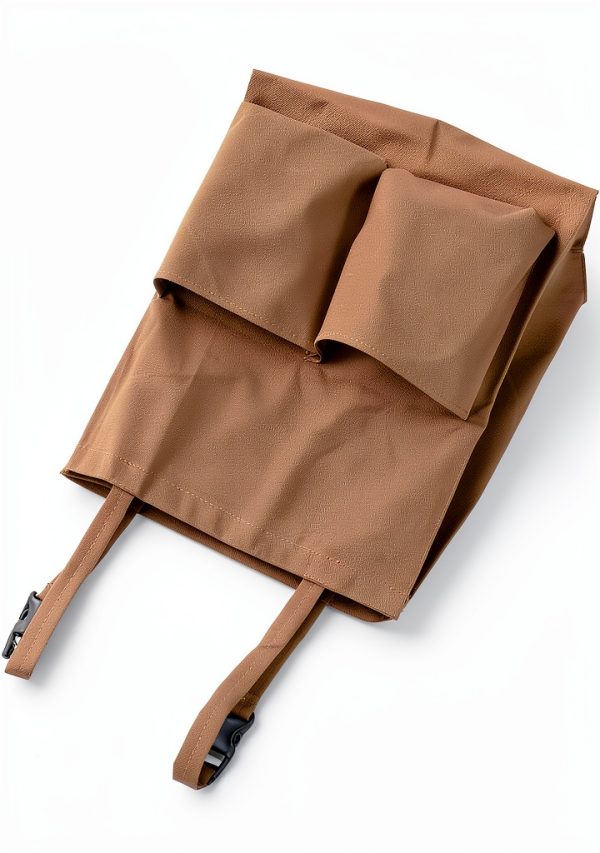 Janitorial Cart Bag TOPPERFUN 17.68x15.72x7.86in Coffee Heavy Duty-0