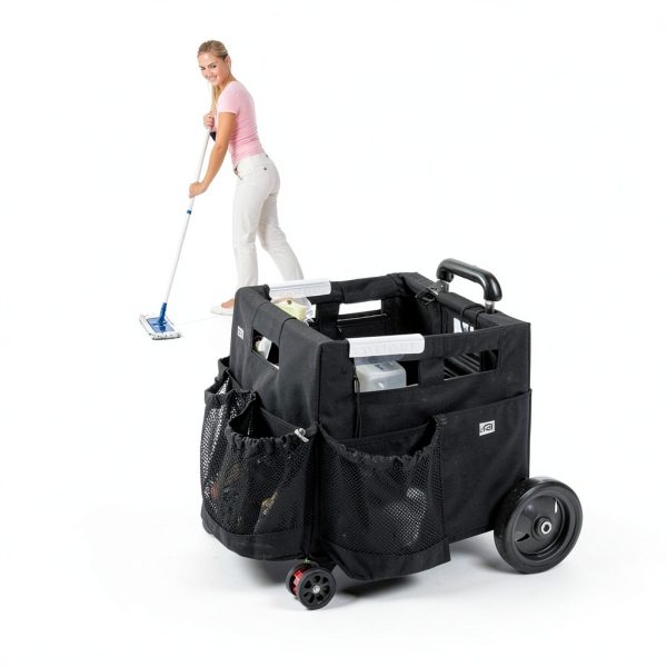 Wheelie Clean Stair Climbing Caddy by SupplyMaid Jet Black Plastic-6