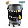 Trash Can Caddy Bag bigjvbfv 13-Pocket Foldable Organizer 32-55 Gallon-5