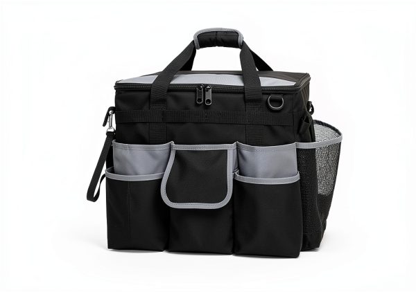 Large Rolling Cleaning Caddy by HODRANT – Detachable Trolley & Lid-6