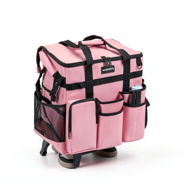 Extra Large Rolling Cleaning Caddy Bag LIANGSHENGYUAN 40L Trolley-4