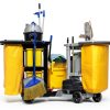 16 x 11 x 27 inch Replacement Janitorial Cleaning Cart Bag High Capacity Commercial Janitorial Cart Bag Housekeeping for Housekeeper Restaurant Motel Cafe Facility Office, 23 Gallon, Yellow(1 Pc)-6