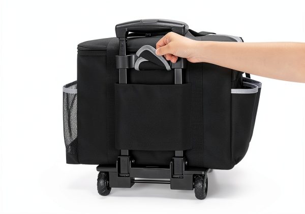 Large Rolling Cleaning Caddy by HODRANT – Detachable Trolley & Lid-4