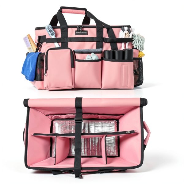 Extra Large Rolling Cleaning Caddy Bag LIANGSHENGYUAN 40L Trolley-2