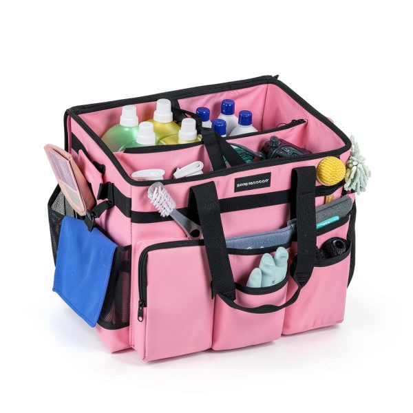 Extra Large Rolling Cleaning Caddy Bag LIANGSHENGYUAN 40L Trolley-1